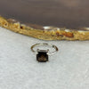 Natural Smoky Quartz in 925 Sliver Ring (Adjustable Size) 1.89g 7.8 by 7.8 by 5.3mm - Huangs Jadeite and Jewelry Pte Ltd