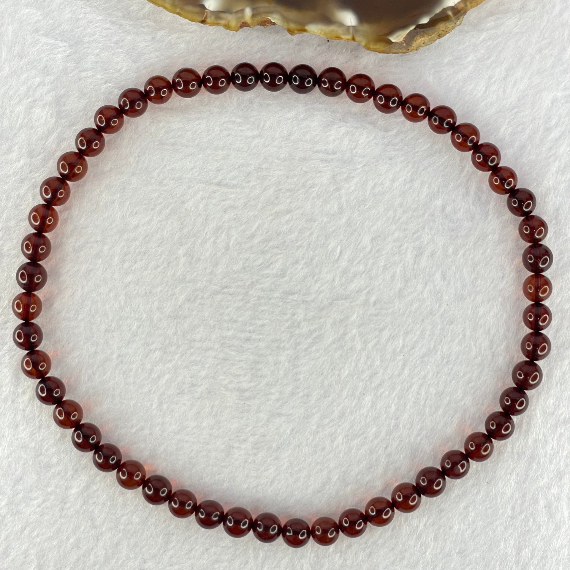 Natural Mixed Color Amber Beads Elastic Necklaces 6.71g 58cm 4.9mm 117 Beads - Huangs Jadeite and Jewelry Pte Ltd