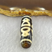 Natural Powerful Tibetan Old Oily Agate 5 Cai Shen Dzi Bead Heavenly Master (Tian Zhu) 9.19g 38.2 by 12.4mm - Huangs Jadeite and Jewelry Pte Ltd