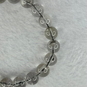 Natural Titanium Rutilated Clear Quartz 20.83g 16cm 9.2mm 21 Beads - Huangs Jadeite and Jewelry Pte Ltd