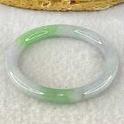 Type A Lavender and Green Jadeite Bangle Internal Diameter 43.0mm 15.29g 6.3 by 6.0mm (Very Very Fine Internal Line) - Huangs Jadeite and Jewelry Pte Ltd