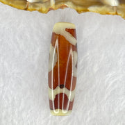 Natural Powerful Tibetan Old Oily Agate Sky Door Serenity 1 Eye Dzi Bead Heavenly Master (Tian Zhu) 一眼天诛 8.66g 38.1 by 12.0mm - Huangs Jadeite and Jewelry Pte Ltd