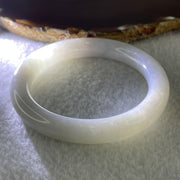 Type A Natural Jelly Faint Green with Faint Lavender Jadeite Bangle 43.03g Internal Diameter 56.8mm 11.0 by 10.1mm (Very Slight Internal Lines) - Huangs Jadeite and Jewelry Pte Ltd