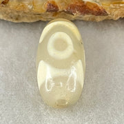 Natural Powerful Tibetan Old Oily Agate 3 Eyes Dzi Bead Heavenly Master (Tian Zhu) 三眼天诛 2.93g 20.0 by 10.2mm - Huangs Jadeite and Jewelry Pte Ltd