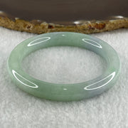 Type A Natural Light Green with Lavender Jadeite Bangle 39.72g Inner Diameter 52.1mm 9.2 by 8.6mm (Internal Lines) - Huangs Jadeite and Jewelry Pte Ltd