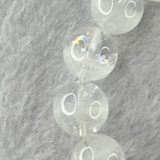 Natural White Phantom Quartz Beads Bracelet 66.98g 20cm 14.7mm 16 Beads - Huangs Jadeite and Jewelry Pte Ltd