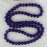 Good Grade Natural Amethyst Necklace 40.44g 52cm 7.3mm 79 Beads - Huangs Jadeite and Jewelry Pte Ltd