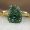 Type A Semi Icy Blueish Green Jadeite Pixiu 29.0 by 22.2 by 3.5 mm 4.60g - Huangs Jadeite and Jewelry Pte Ltd