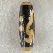 Natural Powerful Tibetan Old Oily Agate Thousand Hand Zha Ji La Mu Dzi Bead Heavenly Master (Tian Zhu) 千手扎基拉姆天珠 9.03g 39.9 by 12.4mm - Huangs Jadeite and Jewelry Pte Ltd