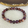 Natural Amethyst Phantom Quartz Bracelet 19.46g 8.6 mm 22 Beads - Huangs Jadeite and Jewelry Pte Ltd