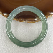 Natural Icy Green Agate Bangle 45.79g Internal Diameter 55.5mm 10.7 by 10.9mm (Perfect) - Huangs Jadeite and Jewelry Pte Ltd