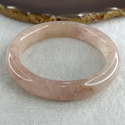 Natural Rose Quartz Bangle 54.77g Inner Diameter 58.4mm 13.0 by 10.0mm (Slight Internal Line) - Huangs Jadeite and Jewelry Pte Ltd