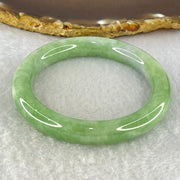 Type A Green with Lavender Jadeite Bangle Internal Diameter 53.8mm 50.57g 10.2 by 9.5mm (Very Slight Internal Line) - Huangs Jadeite and Jewelry Pte Ltd