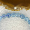 Natural Aquamarine Bracelet 天然海蓝宝石手链 19.56g 16cm 8.6mm 22 Beads - Huangs Jadeite and Jewelry Pte Ltd