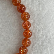 Very Good Natural Golden Sun Stone Beads Bracelet 11.60g 16cm 6.8mm 29 Beads - Huangs Jadeite and Jewelry Pte Ltd