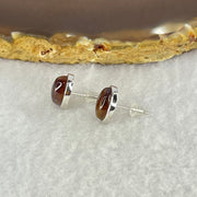 Good Grade Natural Auralite 23 S925 Silver Earrings 1.92g 8.9 by 6.9 by 4.0mm - Huangs Jadeite and Jewelry Pte Ltd