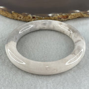 Natural Purple Flower Agate Full Round Bangle | (43.21g | 53.8mm ID | 10.7 x 10.3mm | Close to Perfect | Royal Blooming Grace & Spiritual Elevation Anchor, Feng Shui Blessing & Sovereign Fu Zhuo Bangle) - Huangs Jadeite and Jewelry Pte Ltd