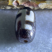 Natural Powerful Tibetan Old Oily Agate 1 Eye With Swastika Dzi Bead (Hotu Dzi) 3.46g 19.5 by  10.7mm - Huangs Jadeite and Jewelry Pte Ltd