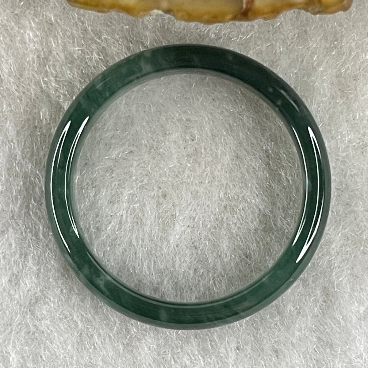 Natural Type A Blueish-Green Jadeite Ring | 3.9 by 2.5mm Flawless Ocean Jade Full-Eternity Band (1.89g | US 9.8 / HK 22 | Perfect) - Huangs Jadeite and Jewelry Pte Ltd