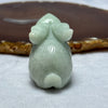Type A Green Jadeite Rabbit Mini Display 122.06g 60.4 by 29.2 by 38.4mm - Huangs Jadeite and Jewelry Pte Ltd
