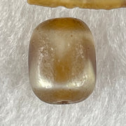 Natural Powerful Tibetan Old Oily Agate Tiger Tooth Daluo Dzi Bead Heavenly Master (Tian Zhu) 虎呀天诛 2.62g 13.8 by 11.0mm - Huangs Jadeite and Jewelry Pte Ltd