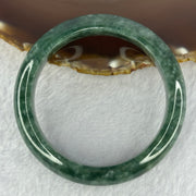 Type A Full Green Jadeite Bangle 74.55g Internal Diameter 59.1mm 14.3 by 10.4mm (Very Slight Internal Line) - Huangs Jadeite and Jewelry Pte Ltd
