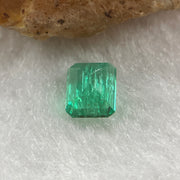 Natural Colombia Green Emerald (Beryl) Cut-Cornered Rectangular step cut 0.53ct 5.2 by 4.4 by 3.0mm - Huangs Jadeite and Jewelry Pte Ltd