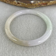 Natural Type A Lavender, Green & Yellow Jadeite Baby Bangle | (14.21g 5.9x6.3mm | Very Very Slight Internal Line | Blessed Protection, Vitality & Royal Fortune) - Huangs Jadeite and Jewelry Pte Ltd