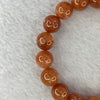 Good Grade Natural Sunstone, Heliolite and Aventurine Feldapar Beads Bracelet 天然金太阳日光石珠手链 33.56g 17cm 11.2 mm 18 Beads - Huangs Jadeite and Jewelry Pte Ltd