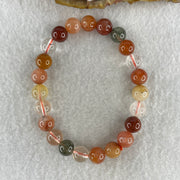 Natural Multi treasures Quartz Beads Bracelet 17.08g 15.5cm 8.3mm 23Beads - Huangs Jadeite and Jewelry Pte Ltd