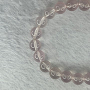 Natural Rose Quartz Beads Bracelet 天然玫瑰石英珠手链 22.49g 17cm 9.1mm 22 Beads - Huangs Jadeite and Jewelry Pte Ltd
