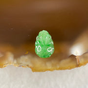 Type A Old Mine Spicy Green Jadeite Pixiu Stone For Setting 0.36g 9.1 by 6.4 by 3.2mm - Huangs Jadeite and Jewelry Pte Ltd