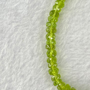 Natural Faceted Peridot Beads Bracelet 天然绿橄榄石手链 10.58g 16cm 5.7mm 58 Beads - Huangs Jadeite and Jewelry Pte Ltd