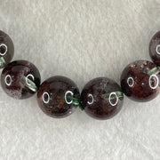 Good Grade Natural Red Phantom Quartz Beads Bracelet 46.23g 17cm 12.9mm 17 Beads - Huangs Jadeite and Jewelry Pte Ltd