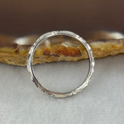 (Pre-Love) PLAT Platinum Ring 4.11g Inner Diameter 18.9mm Thickness 2.9 by 1.6mm US8.9mm HK19.5 - Huangs Jadeite and Jewelry Pte Ltd