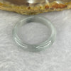 Type A Light Grey with Dark Grey Patches Jadeite Ring 2.52g 4.8 by 3.0mm US 8.75 HK 19.5 - Huangs Jadeite and Jewelry Pte Ltd
