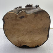 Natural Deep Purple Amethyst Egg with Wooden Stand Display Total 5,224.7g 170.0 by 165.0 by 265.0mm - Huangs Jadeite and Jewelry Pte Ltd