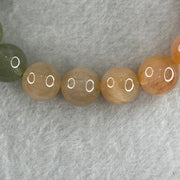 Certified Natural Good Grade Muti Color Rabbit Hair Rutilated Quartz Beads Bracelet 34.103g 16cm 11.3mm 18Beads - Huangs Jadeite and Jewelry Pte Ltd
