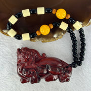 Natural African Rosewood Pixiu Handplay 天然非洲紫檀貔貅手把件 47.35g 35.6 by 28.2 by 43.4mm - Huangs Jadeite and Jewelry Pte Ltd