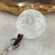 Natural Clear Quartz Mini Ball Charm 14.77g 20.3mm - Huangs Jadeite and Jewelry Pte Ltd