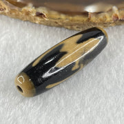 Natural Powerful Tibetan Old Oily Agate 5 Bats Dzi Bead Heavenly Master (Tian Zhu) 五个蝙蝠天诛 8.26g 38.2 by 11.9mm - Huangs Jadeite and Jewelry Pte Ltd