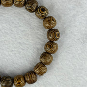 Natural Wenge Wooden Beads Bracelets 天然鸡翅木手链 9.37 16.5cm 10.3mm 21 Beads - Huangs Jadeite and Jewelry Pte Ltd