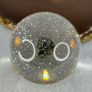 Natural Meteorite Ball Display Approximately Dimensions 155.52g 60.0mm by 76mm (This item has multiple quantity and every piece is unique, and each meteorite may look slightly different) - Huangs Jadeite and Jewelry Pte Ltd