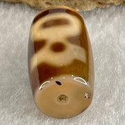 Natural Powerful Tibetan Old Oily Agate Double Cai Shen Dzi Bead Heavenly Master (Tian Zhu) 双财神长天珠 4.84g 19.8 by 11.8mm - Huangs Jadeite and Jewelry Pte Ltd