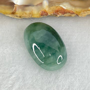 Type A Wuji Grey with Green Cabouchon Jadeite Stone For Setting 3.01g 18.4 by 12.0 by 6.8mm - Huangs Jadeite and Jewelry Pte Ltd