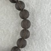 Grey Liuli Beads Bracelet 20.48g 16cm 9.5mm 21Beads - Huangs Jadeite and Jewelry Pte Ltd