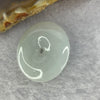 Type A Faint Green Lavender Jadeite Ping An Kou Donut 平安扣 Pendant 5.59g 23.6 by 5.3mm - Huangs Jadeite and Jewelry Pte Ltd