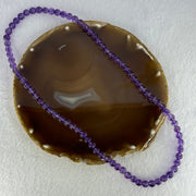 Good Grade Natural Amethyst Necklace 39.71g 52cm 7.3 by 79 Beads - Huangs Jadeite and Jewelry Pte Ltd