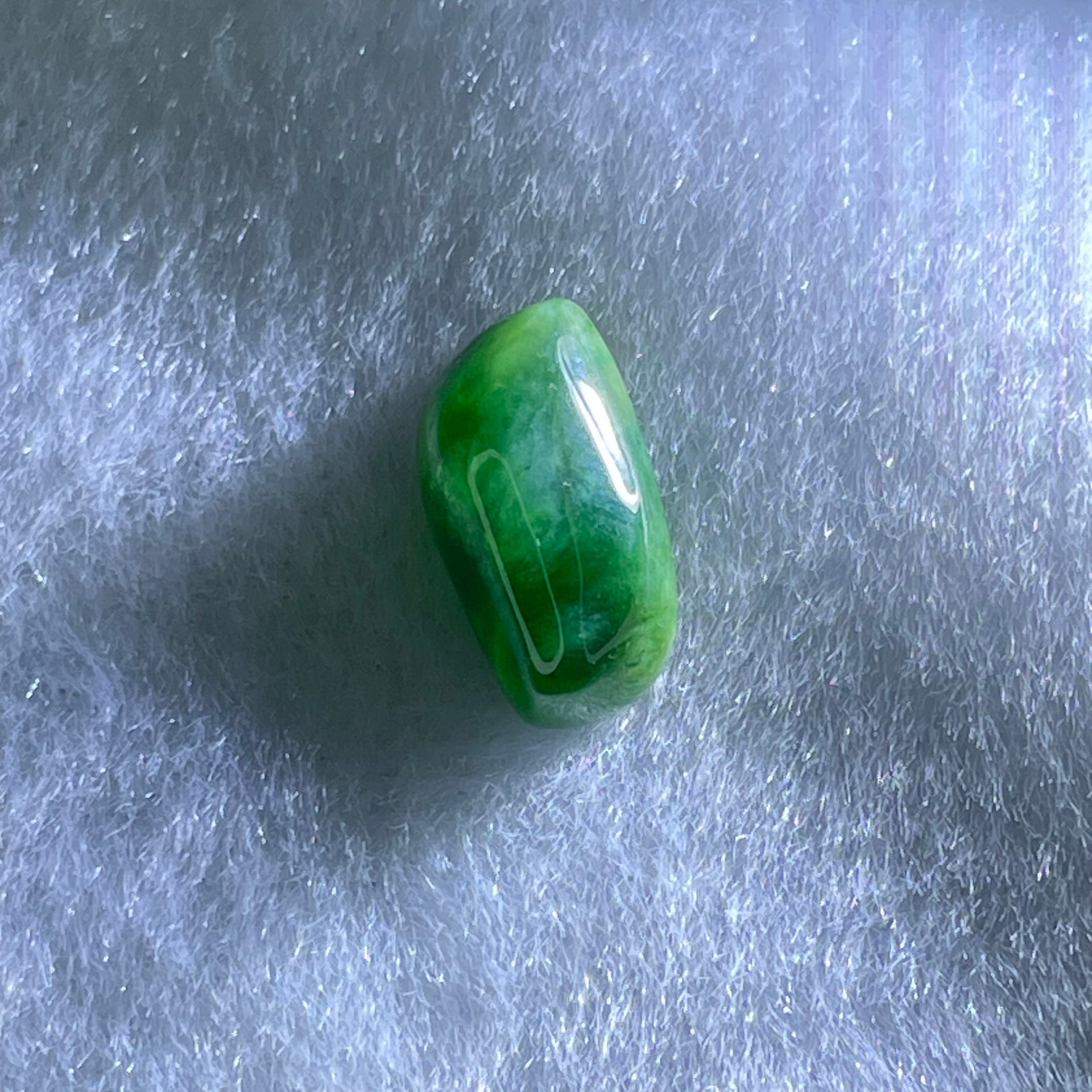Type A Dark Spicy Green with Yellow Jadeite Stone For Setting 14
