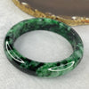 Rare Type A Translucent 3 Greens including Spicy Green, Dark Green, Light Green Jadeite Bangle 稀有A货3 绿翡翠手镯，包括辣绿、深绿、浅绿  Inner Diameter 57.4mm 63.03g 13.8 by 8.2 with Cert (Close to Perfect) - Huangs Jadeite and Jewelry Pte Ltd